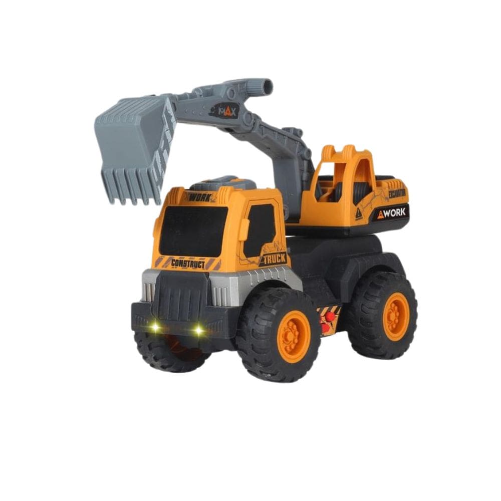 Caminhão Escavadeira Com Som E Luz A Fricção - MR 1189-39