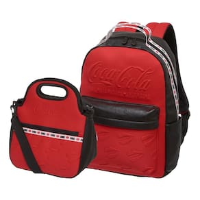 Kit Escolar Mochila De Costas Coca Cola Neo +Cooler Térmico