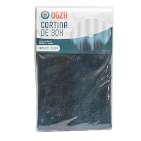 Cortina para Banheiro 160x200cm Ogza Poliéster Moderna Variada