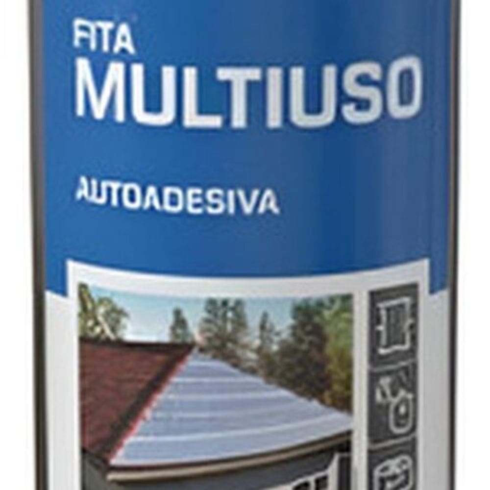 Fita Asfaltica Autoadesiva Aluminio Multiuso 45cmx10m Axton