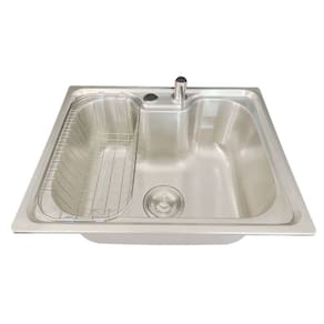 Cuba Gourmet Cozinha Aço Inox 304 com Acessórios 50cm X 40cm Simples Cinza