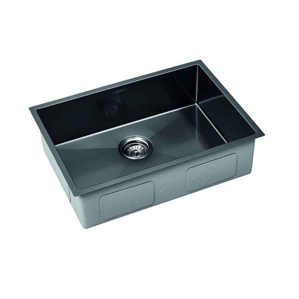 Cuba para Cozinha 60x40x19cm 10cm Borda, Linha Cubo Sobreposta ou Embutida Preto