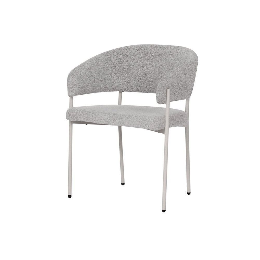 Cadeira Bari Boucle 78cm X 58cm X 55cm Cinza