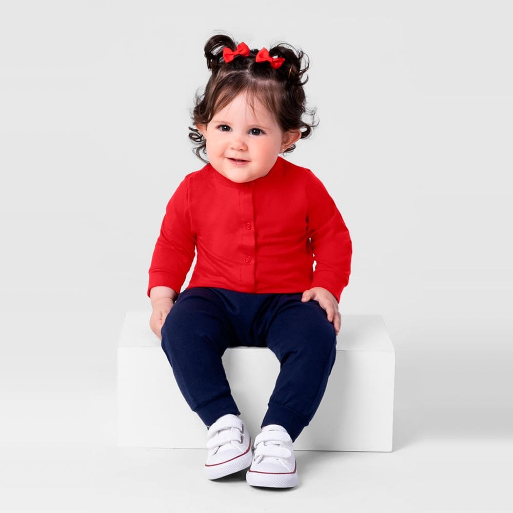 Casaco básico bebê unissex de cotton Brandili Baby 1