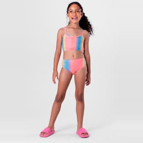 Biquíni em malha UV infantil menina Brandili