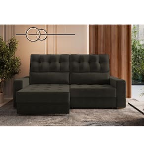 Sofá Retrátil Reclinável 180 Cm Dubai Marrom