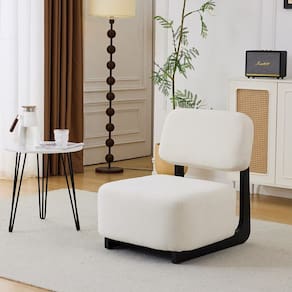 Poltrona Molise Revestidos em Tecido Bouclê 77x65x75,5cm Off White