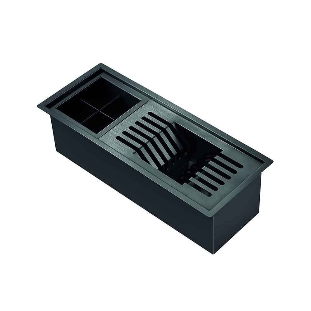 Canal Linha Dry Organizador Umido Mais Acessórios porta Prato/talheres 47,7x190x150 Preto