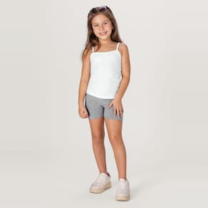 Blusa Básica Infantil Menina Em Cotton Brandili