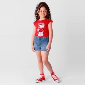 Blusa infantil menina Turma da Mônica Brandili