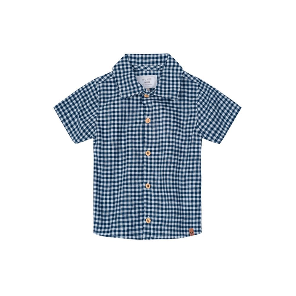 Camisa infantil menino estampada Mundi