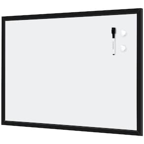 Quadro branco magnético apagável a seco Amazon Basics 90x60 cm preto