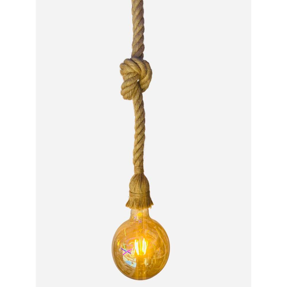 Pendente Corda Retro E27 – 1 Metro com lampada filamento
