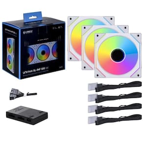 Kit Fan 3 Unidades Lian Li Uni Fan Sl-Inf 120 Rgb - Branco