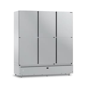 Mini Câmara 6 Portas Resfriados 1152l Inox 0 a 7ºc ar Forçado Motor Inferior Mcr6p - Refrimate 220v