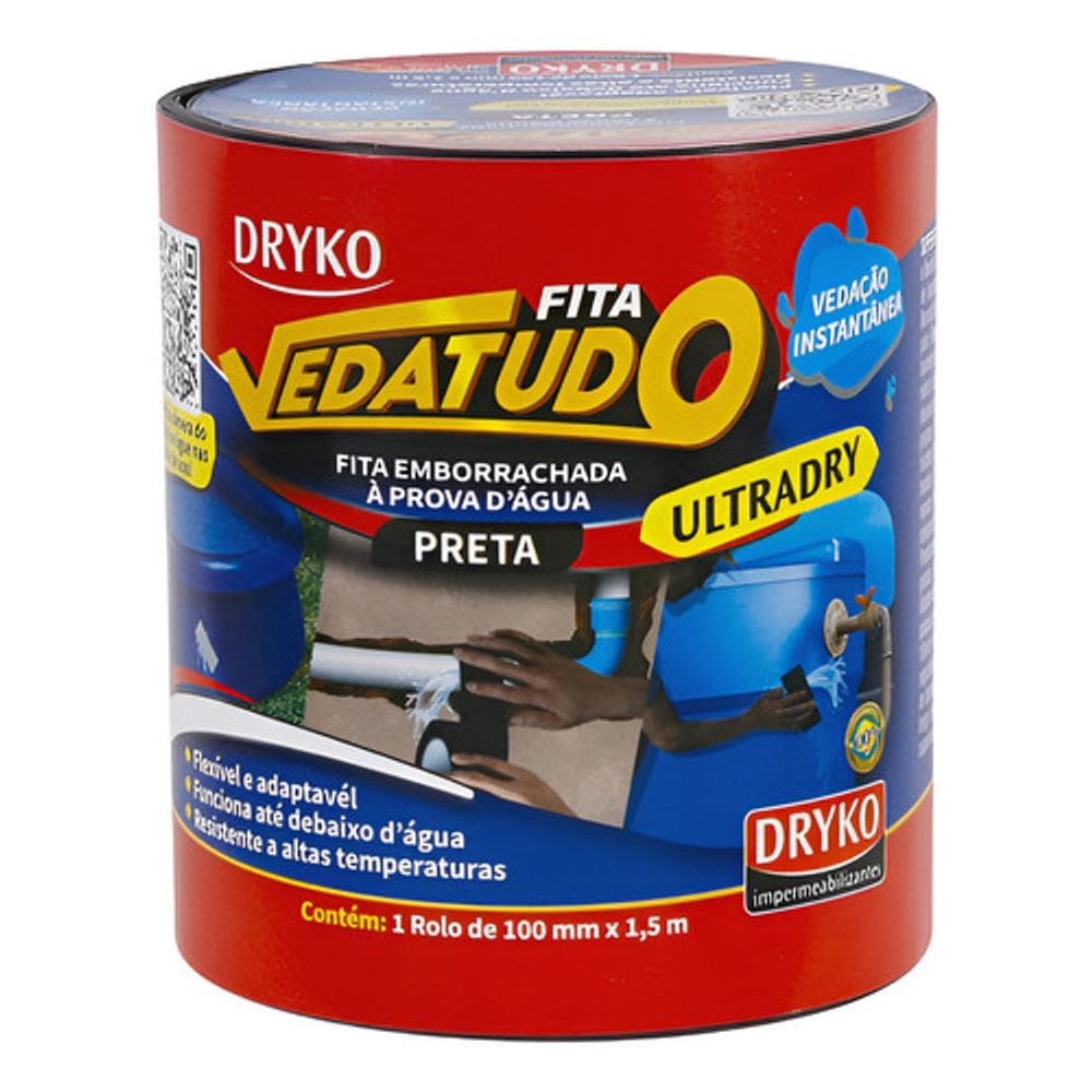 Fita Asfaltica Autoadesiva Ultradry 17cmx28cm Dryko