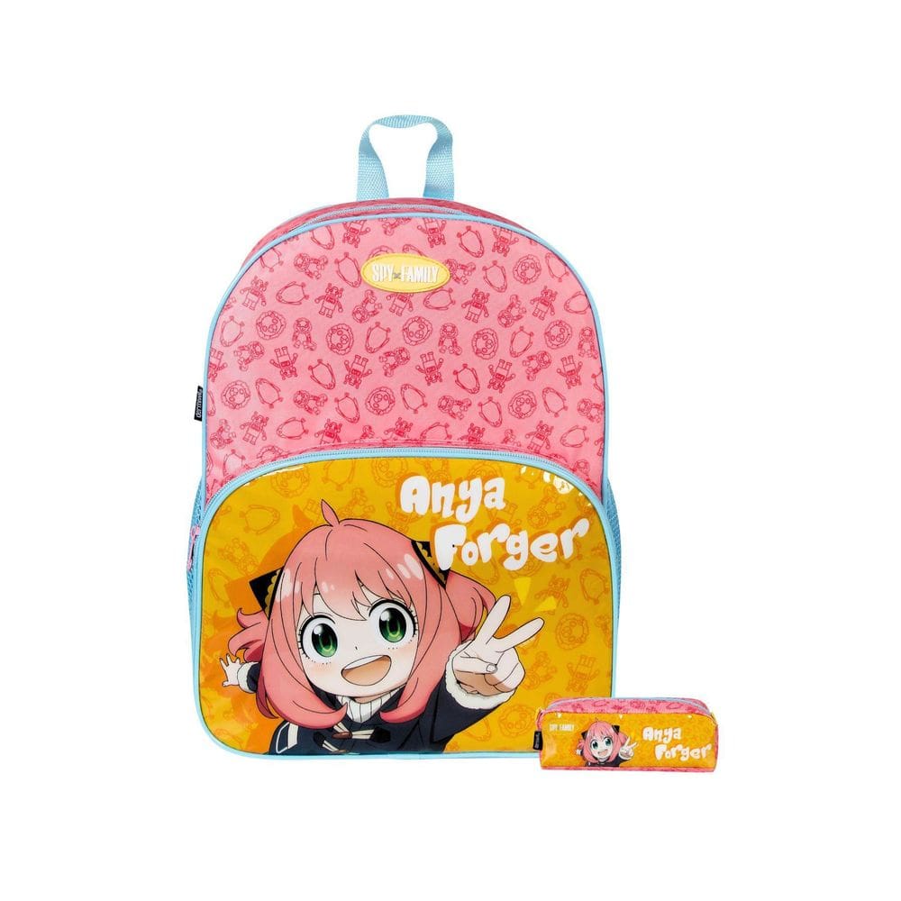 Kit Escolar Spy Family Mochila Costas + Estojo Simples
