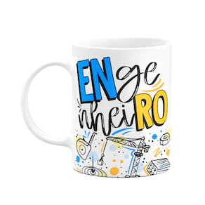 Caneca Profissões - Engenheiro - 325ml - Branca