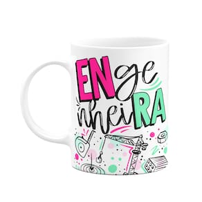 Caneca Profissões - Engenheira - 325ml - Branca