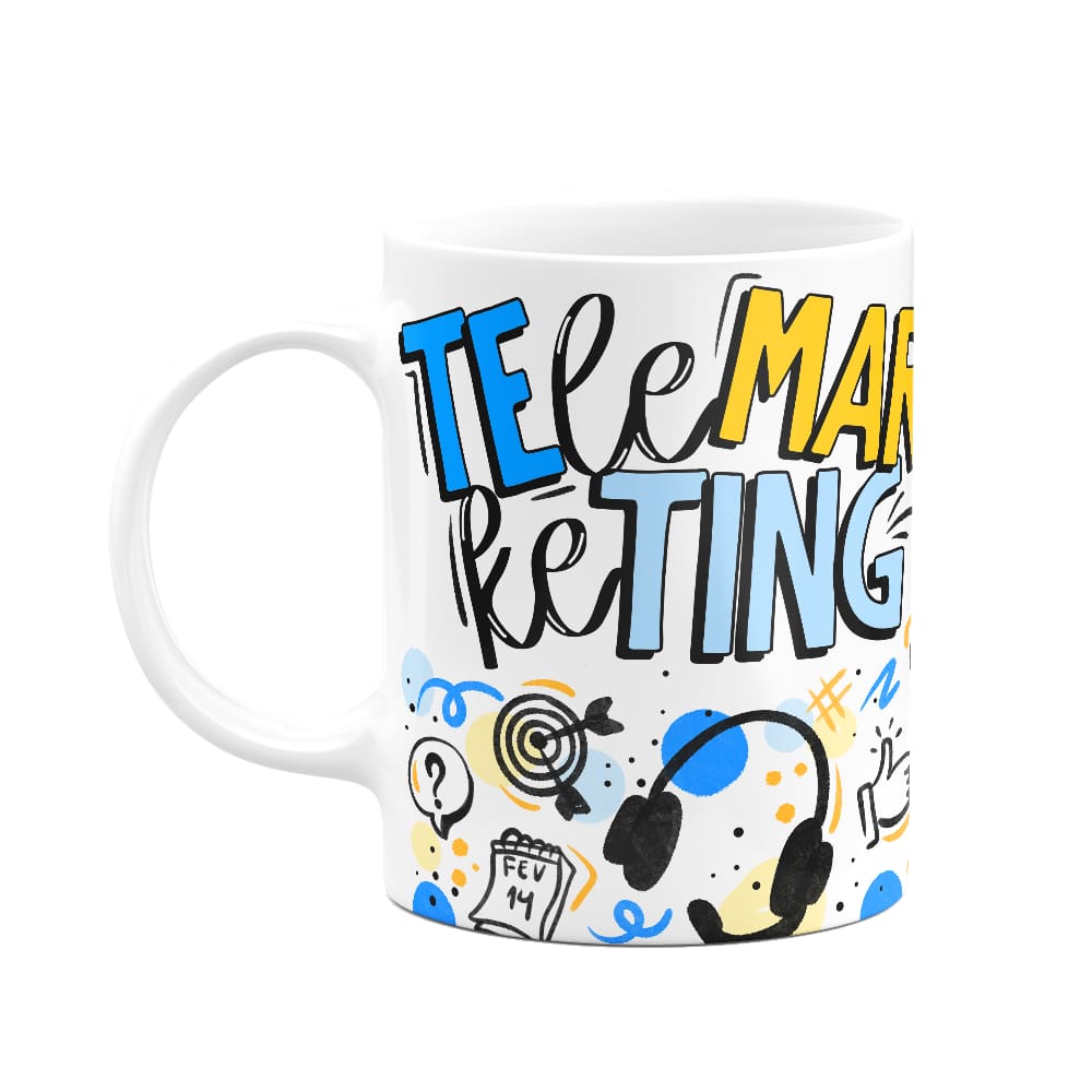 Caneca Profissões - Telemarketing - 325ml