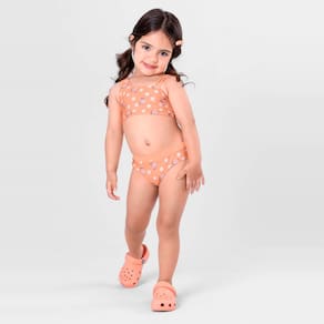 Biquíni em malha UV infantil menina Brandili