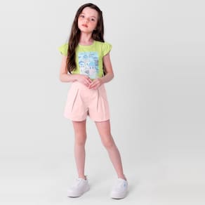 Blusa infantil menina em cotton Mundi