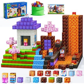 Blocos magnéticos TQRAZ Build Magnet World Magic Portal 120 unidades