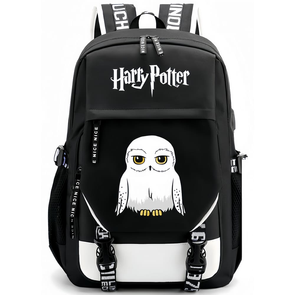 Mochila beibao3 Harry Potter Owl College Style PU de couro PU