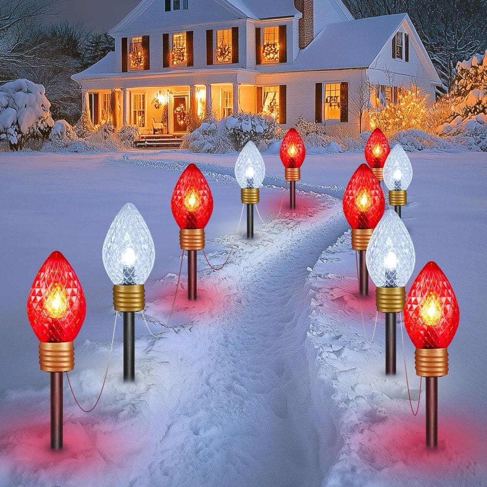 String Lights Moonflor Strawberry Jumbo C9 Christmas 17 pés 10 LED