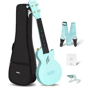 Ukulele Enya Nova U Mini Soprano 21" em fibra de carbono azul