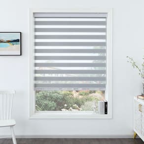 Persianas Zebra SHECUTE cinza claro 180x80cm para Windows