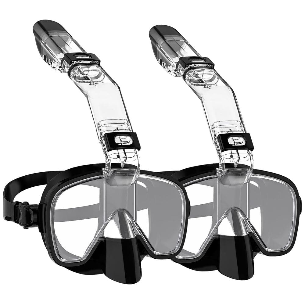 Máscara de natação com snorkel com vista panorâmica multifuncional de 180° WSTOO