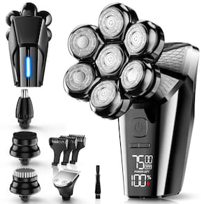 Barbeador elétrico Hexus Head Barbeadores para homens carecas à prova d`água