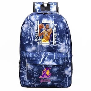 Mochila SANMU, estilo casual, estrela da NBA, Kobe Bryant, couro PU