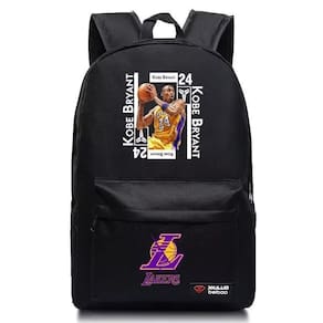 Mochila SANMU, estilo casual, estrela da NBA, Kobe Bryant, couro PU