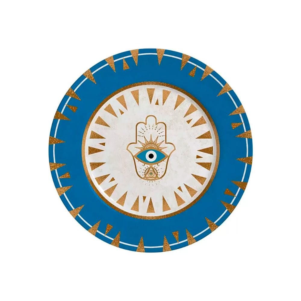 Prato Sobremesa Linha Olho Grego 20cm 1181 - Alleanza