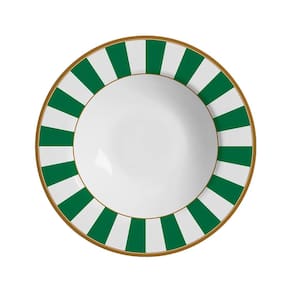 Prato Fundo Linha Stripe Verde 25cm 1214 - Alleanza