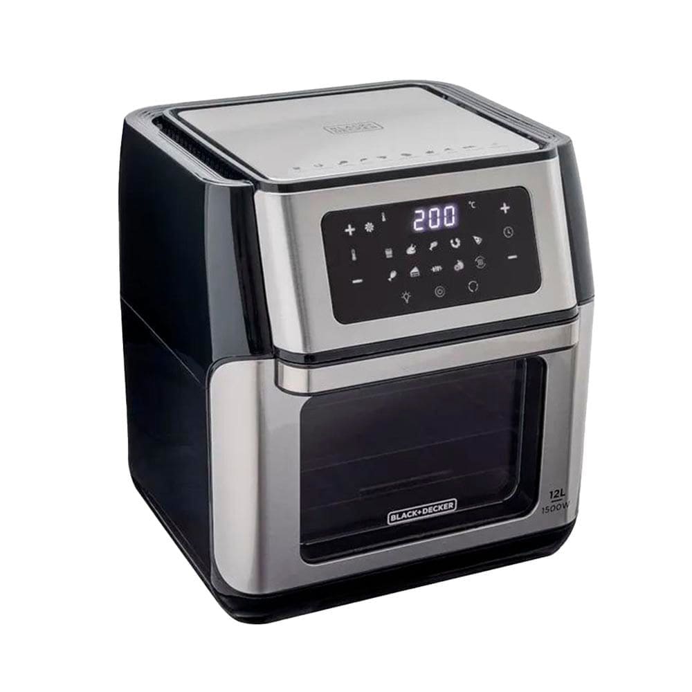 Fritadeira Air Fryer Black Decker 12 Litros AFO12G Preto E Inox 127v