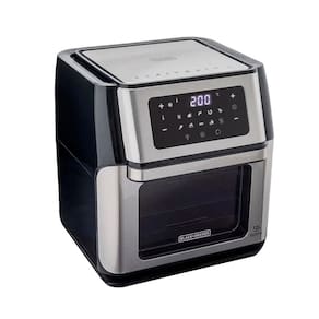 Fritadeira Air Fryer Black Decker 12 Litros AFO12G Preto E Inox 127v