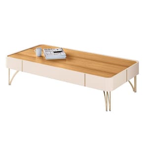 Mesa de Centro Cadenza Off White Cinamomo - HB Móveis