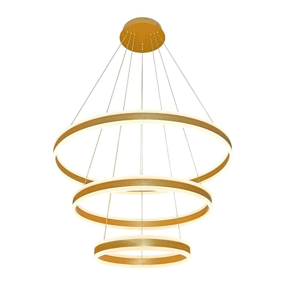 Lustre Pendente Sindora DCD03004 Dourado Led Bivolt