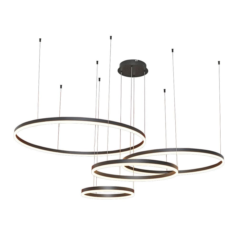 Lustre Pendente Sindora DCD03195 Preto Led Bivolt