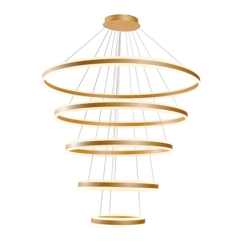 Lustre Pendente Sindora DCD03021 Dourado Led Bivolt