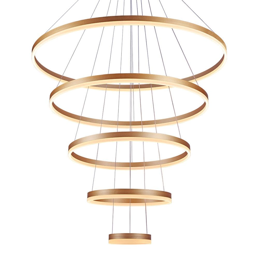 Lustre Pendente Sindora DCD03091 Dourado Led Bivolt