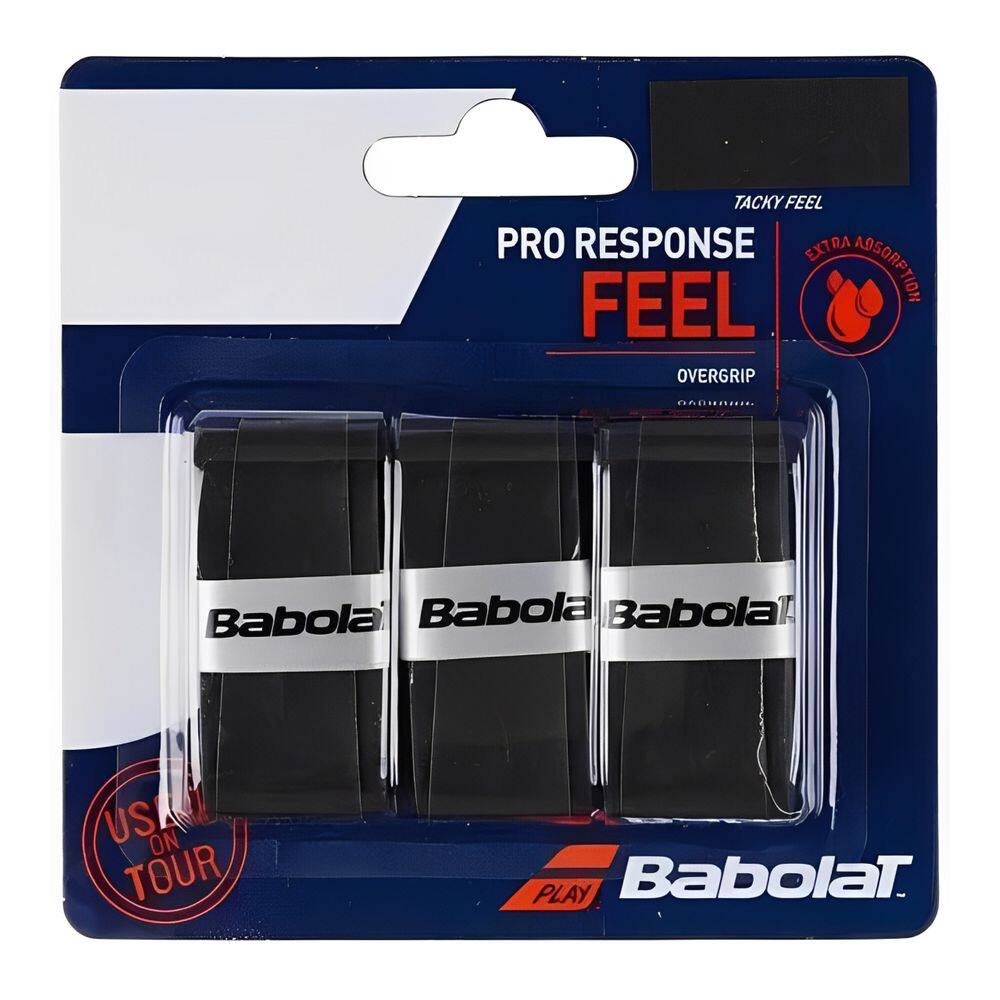 Overgrip Babolat Pro Response Preto - 3 Unidades
