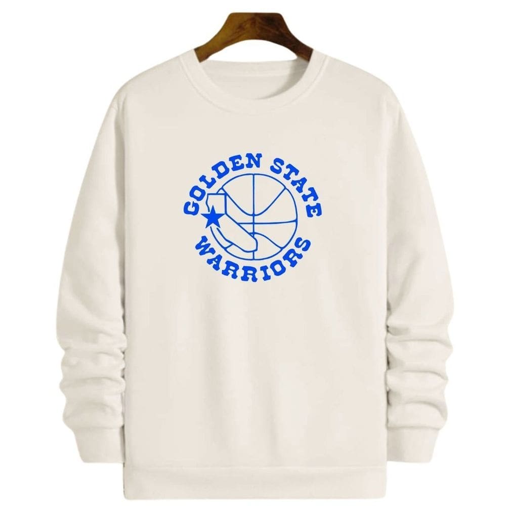 Blusa Moletom Gola Basquete Golden State Retro Basketball