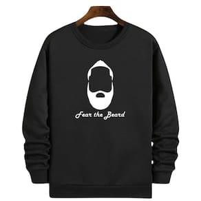 Blusa Moletom Gola Basquete Fear The Beard Harden Basketball