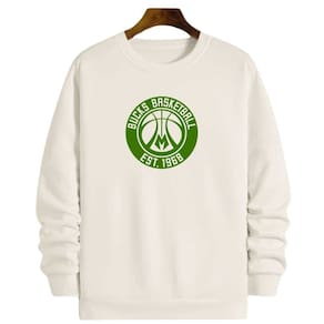 Blusa Moletom Gola Basquete Bucks Retro Basketball