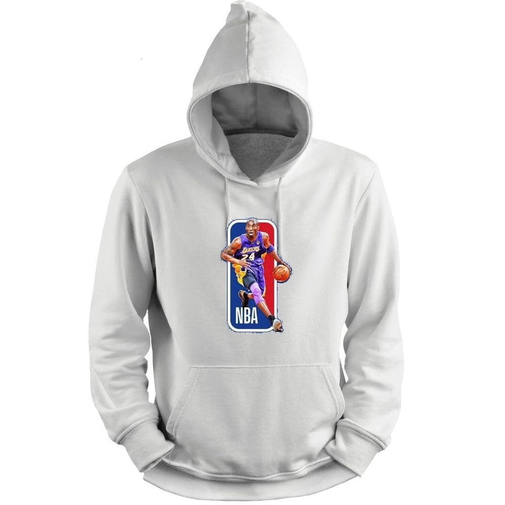 Blusa Moletom Capuz Basquete Kobe Bryant Logo Basketball