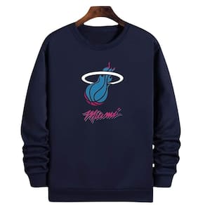 Blusa Moletom Gola Basquete Miami Heatt Retro Basketball